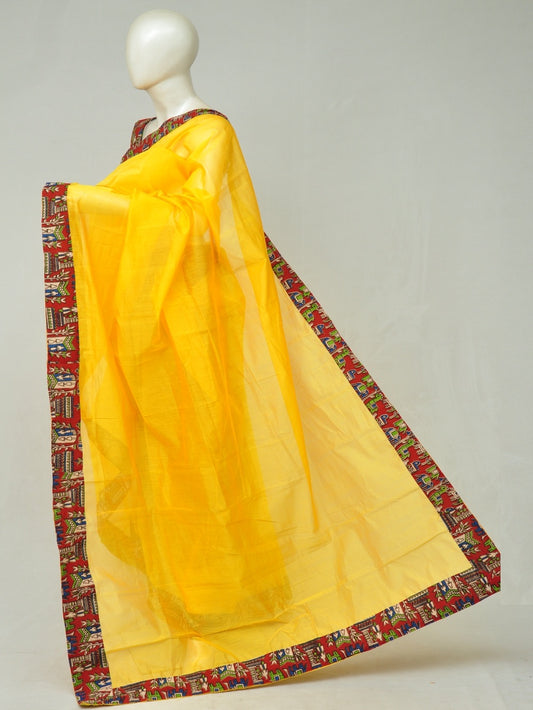 Chanderi Silk Kalamkari Patch Sarees  [D80117016]