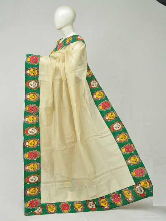 Chanderi Silk Kalamkari Patch Sarees  [D80117018]