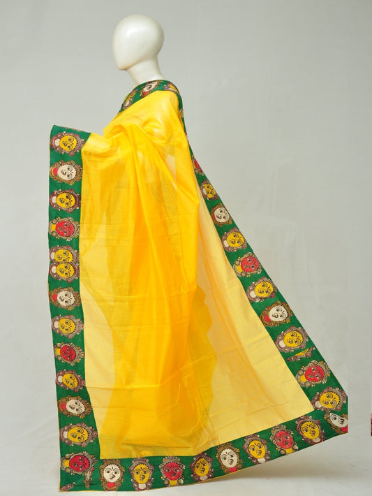 Chanderi Silk Kalamkari Patch Sarees  [D80117019]
