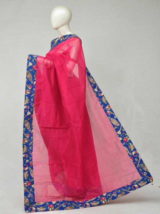Chanderi Silk Kalamkari Patch Sarees   [D80118024]