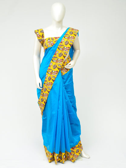 Chanderi Silk Kalamkari Patch Sarees   [D80119030]