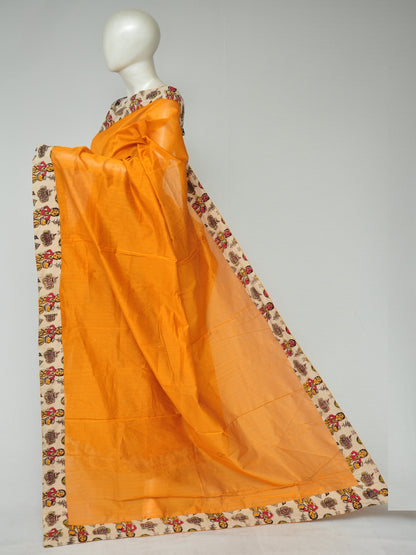 Chanderi Silk Kalamkari Patch Sarees   [D80123088]