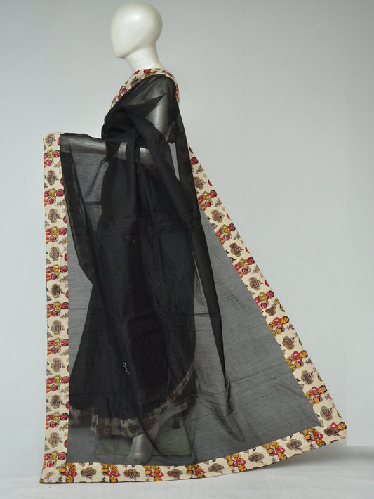 Chanderi Silk Kalamkari Patch Sarees   [D80123091]
