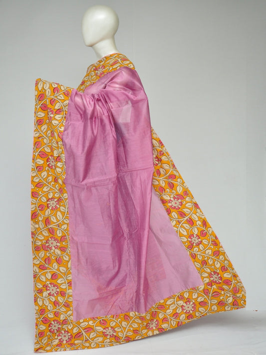 Chanderi Silk Kalamkari Patch Sarees  [D80209304]