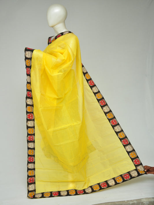 Chanderi Silk Kalamkari Patch Sarees  [D80209309]