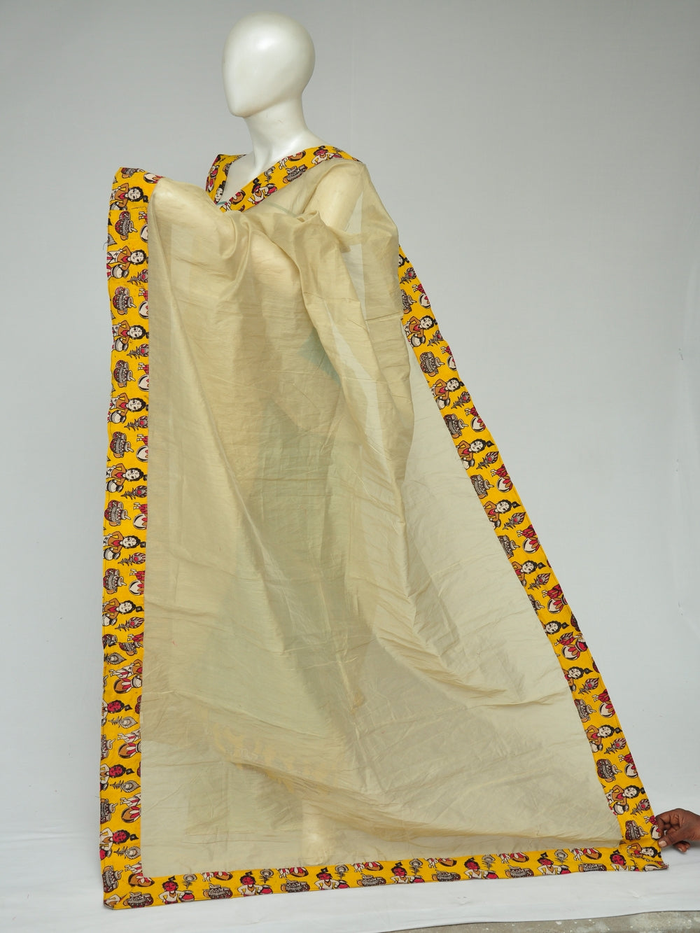 Chanderi Silk Kalamkari Patch Sarees  [D80209312]