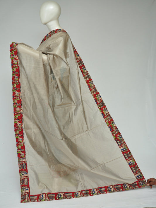 Chanderi Silk Kalamkari Patch Sarees  [D80209313]