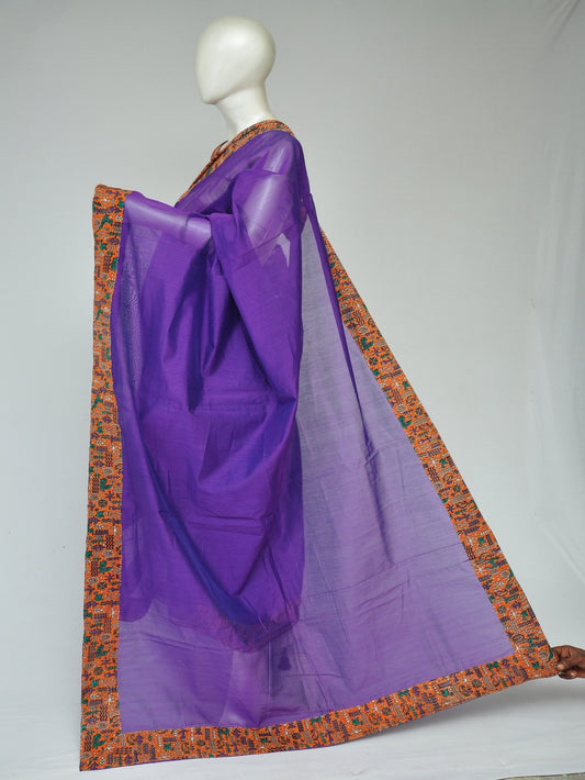 Chanderi Silk Kalamkari Patch Sarees  [D80209314]