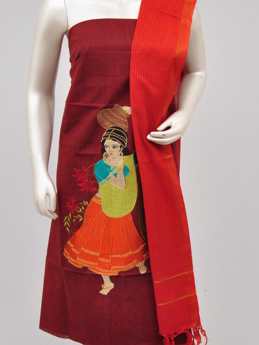 Cotton Woven Designer Dress Material[D61109014] - DressesForWomen.IN
