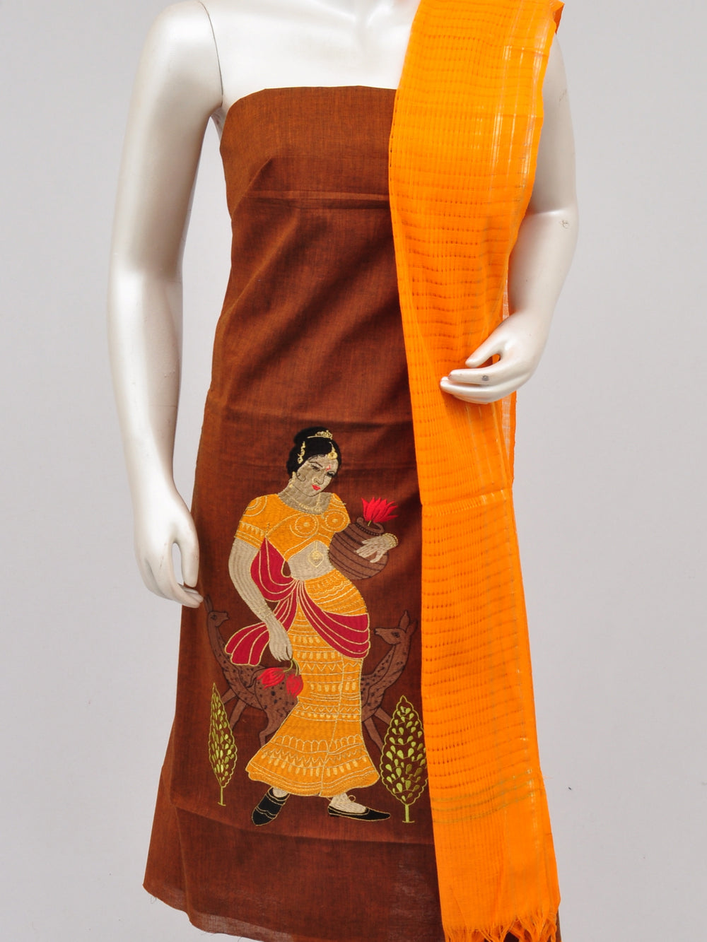 Cotton Woven Designer Dress Material[D61109019]