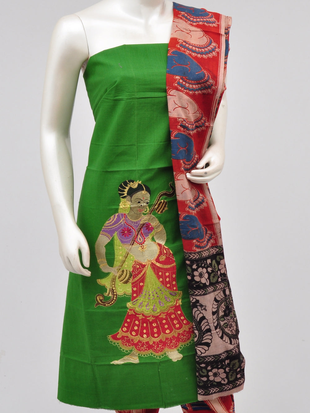 Doll Drop Kalamkari Dress Material [D61023034]