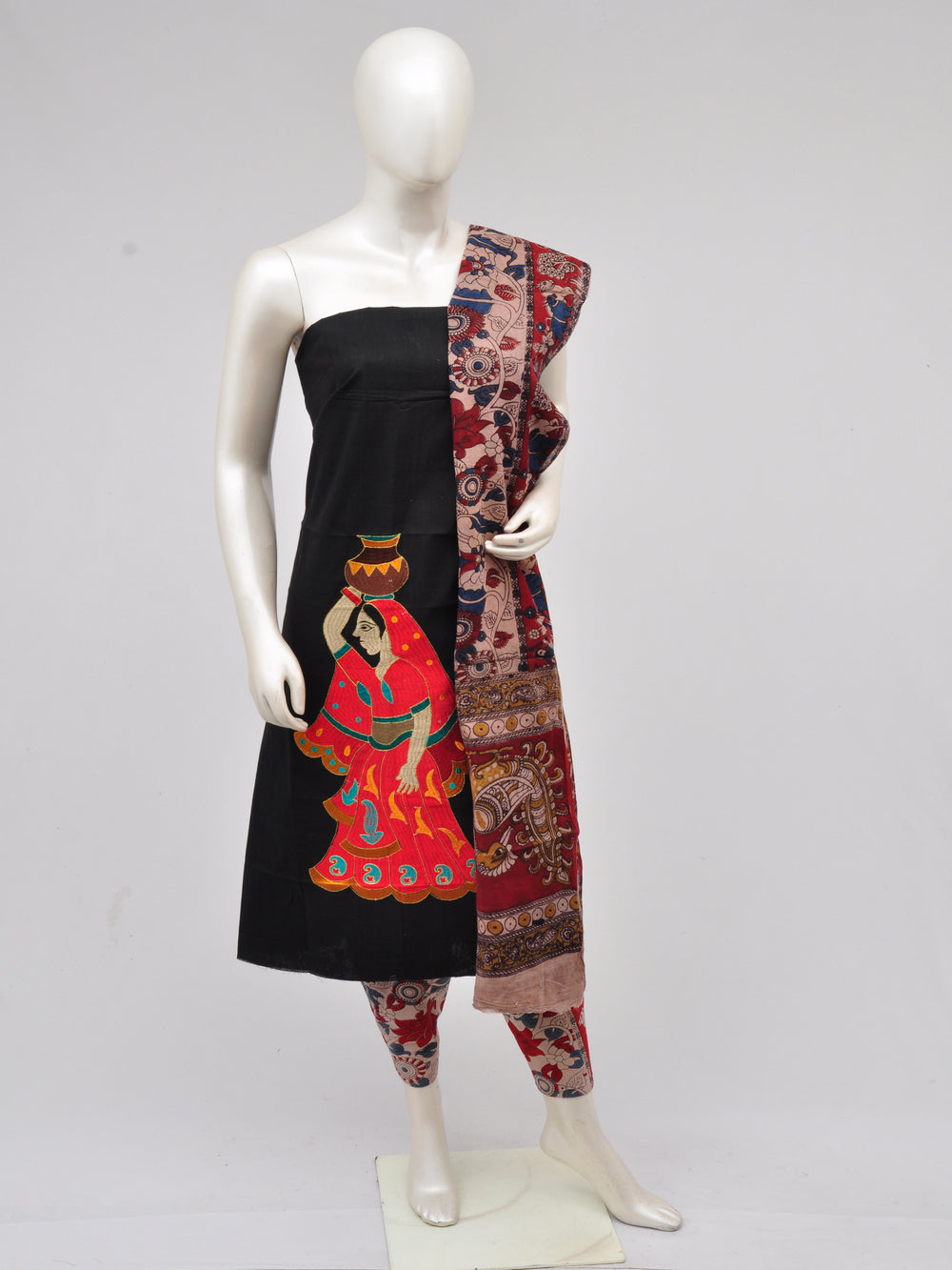 Doll Drop Kalamkari Dress Material [D61023037]