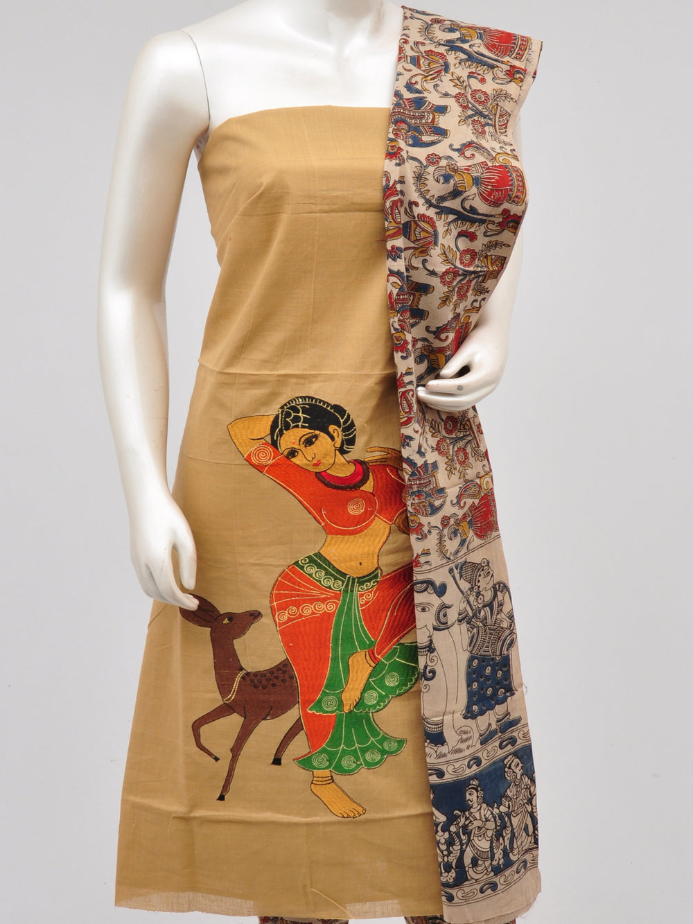 Doll Drop Kalamkari Dress Material [D61023039]