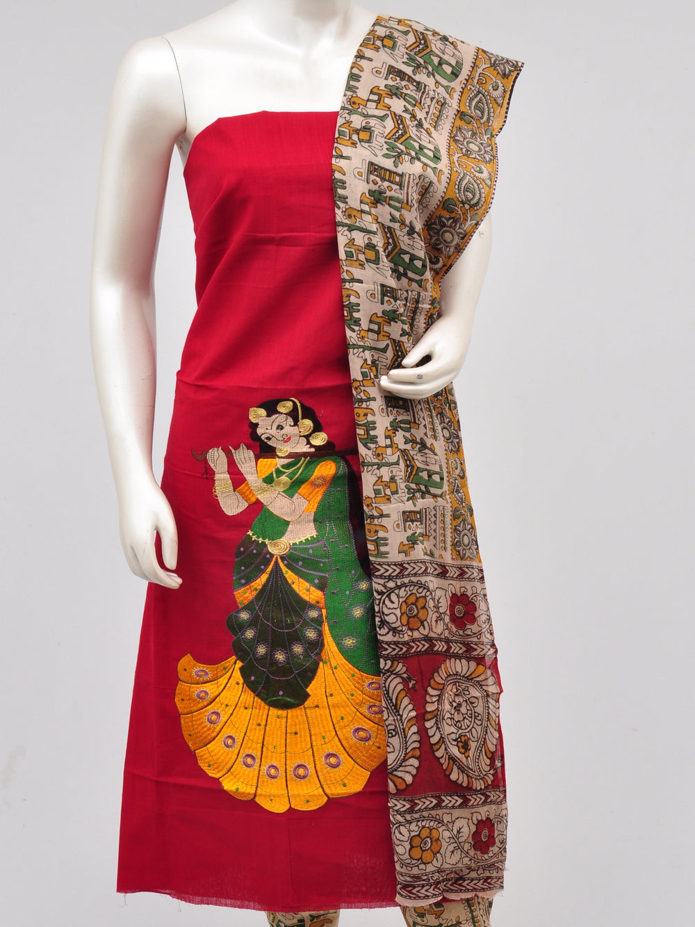 Doll Drop Kalamkari Dress Material [D61023041]
