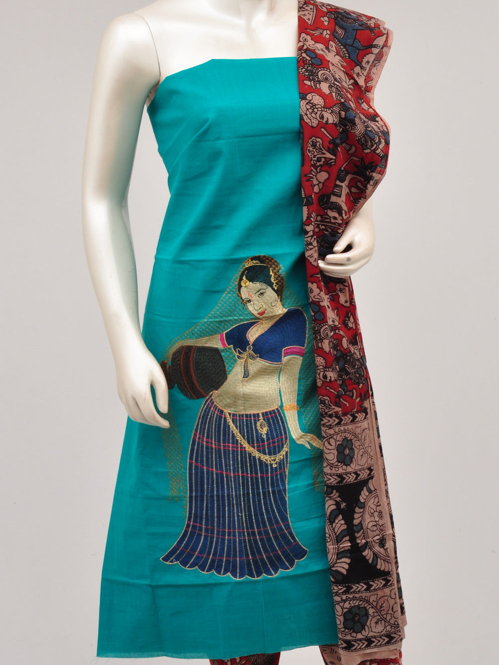 Doll Drop Kalamkari Dress Material [D61023042]