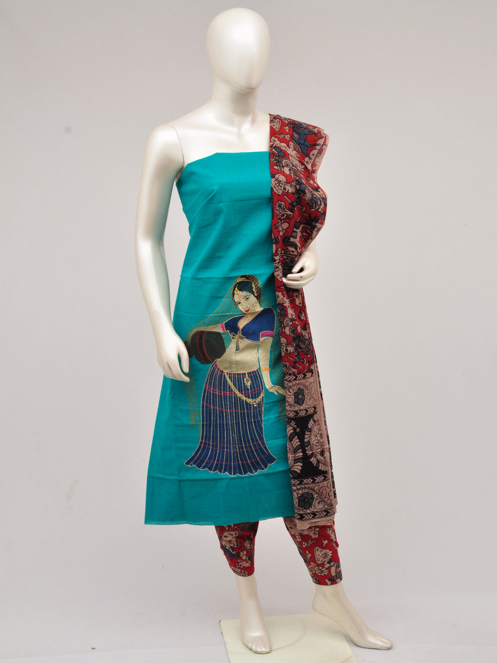 Doll Drop Kalamkari Dress Material [D61023042]