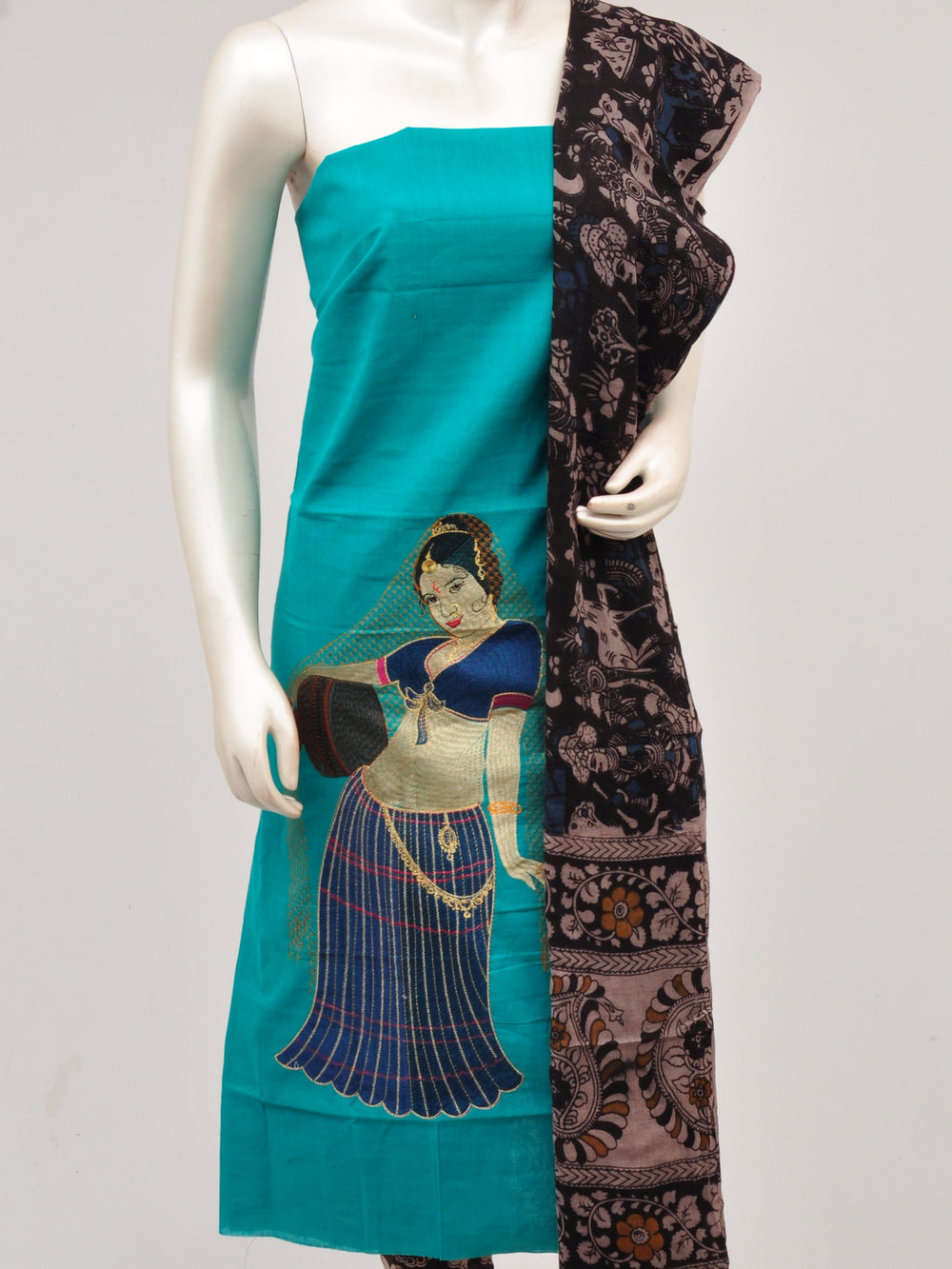 Doll Drop Kalamkari Dress Material [D61023043]