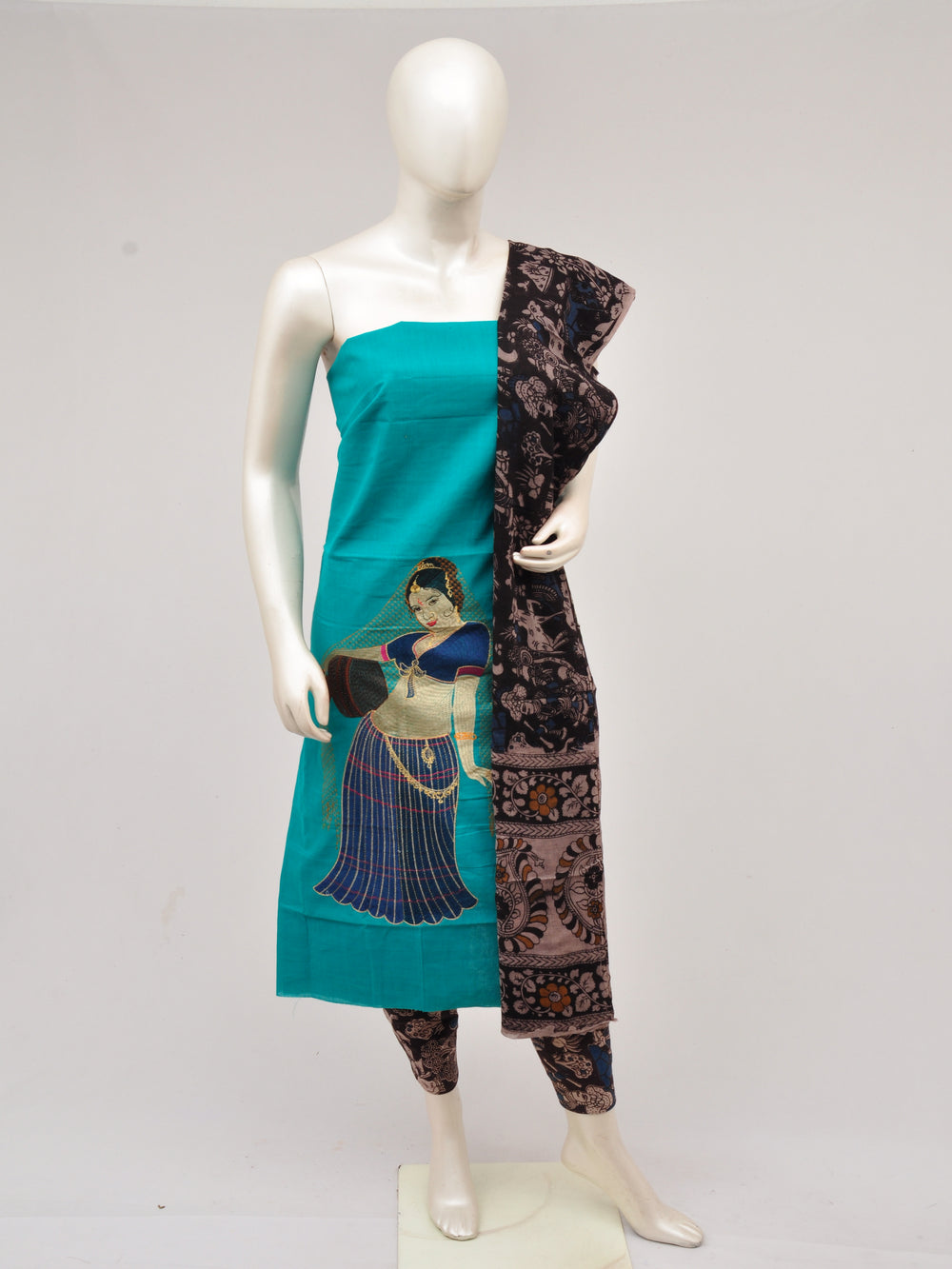 Doll Drop Kalamkari Dress Material [D61023043]