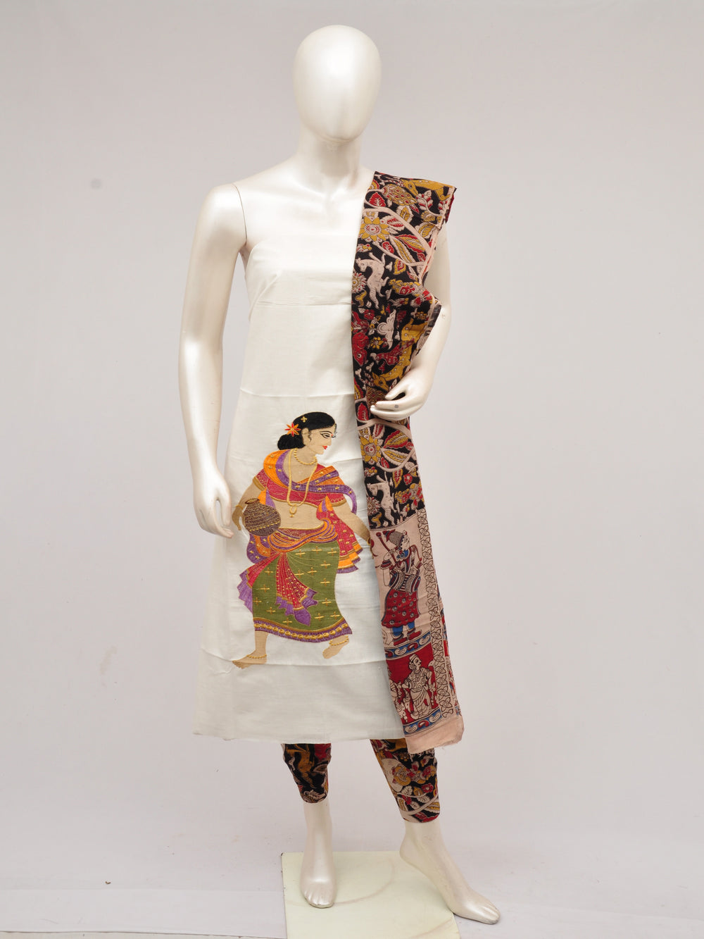 Doll Drop Kalamkari Dress Material [D61023044]