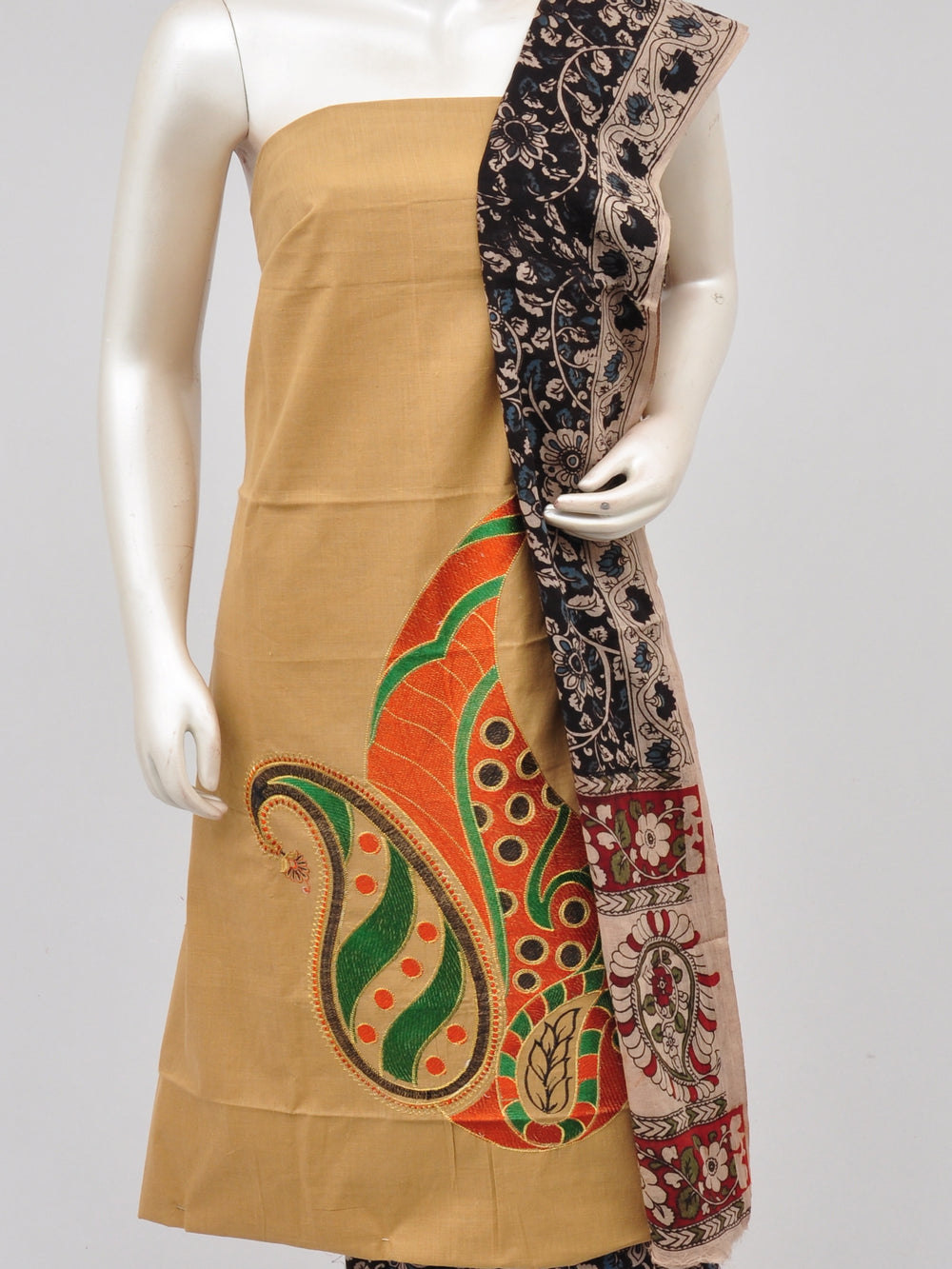 Ladies Dress Material Doll Drop Kalamkari[D61104000]