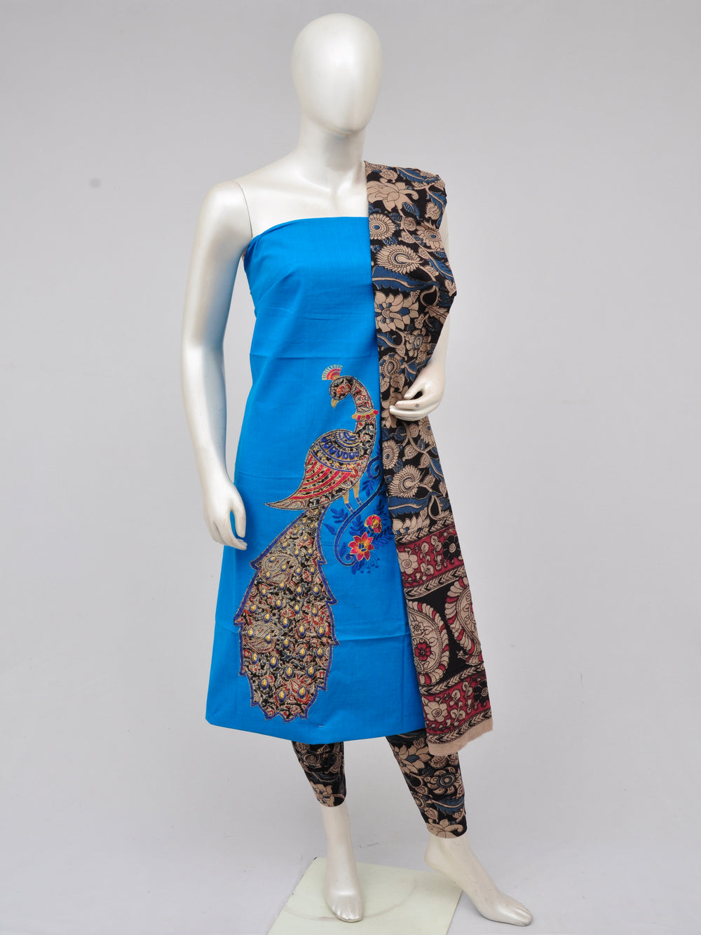Ladies Dress Material Doll Drop Kalamkari[D61104002]