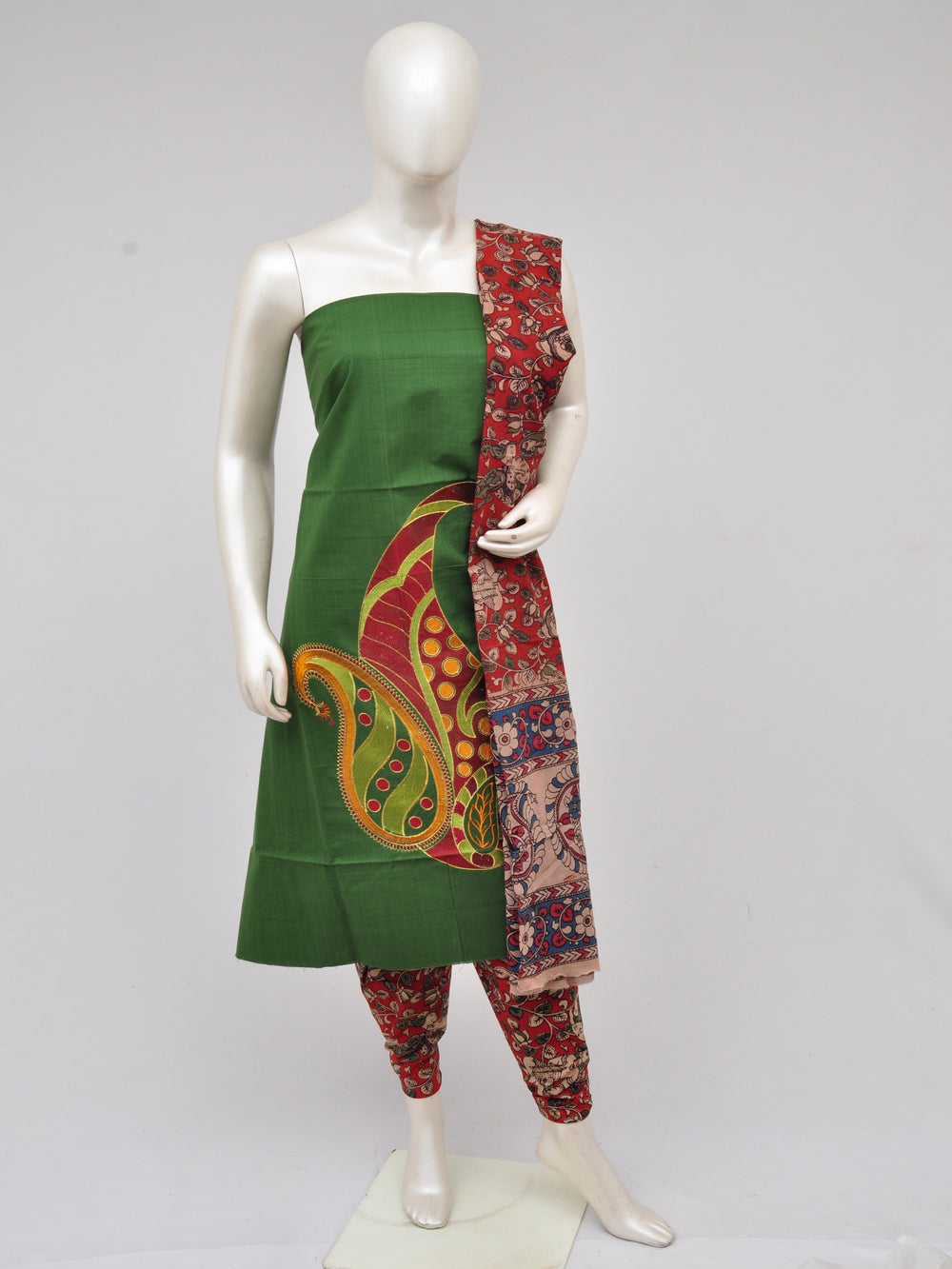 Ladies Dress Material Doll Drop Kalamkari[D61104004]
