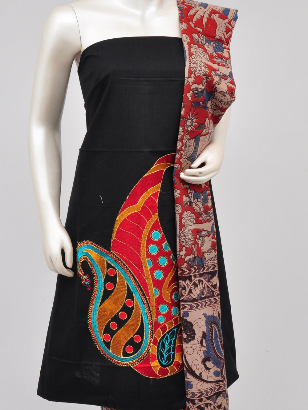 Ladies Dress Material Doll Drop Kalamkari[D61104005] - DressesForWomen.IN