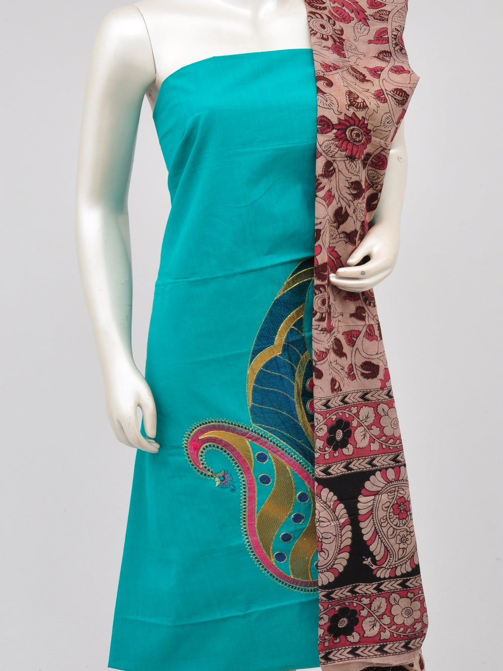 Ladies Dress Material Doll Drop Kalamkari[D61104006] - DressesForWomen.IN