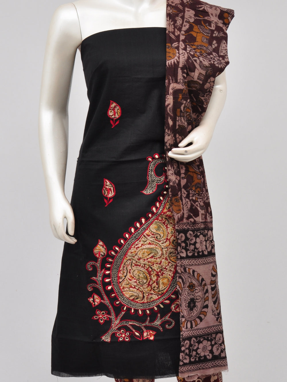 Ladies Dress Material Doll Drop Kalamkari[D61104007]