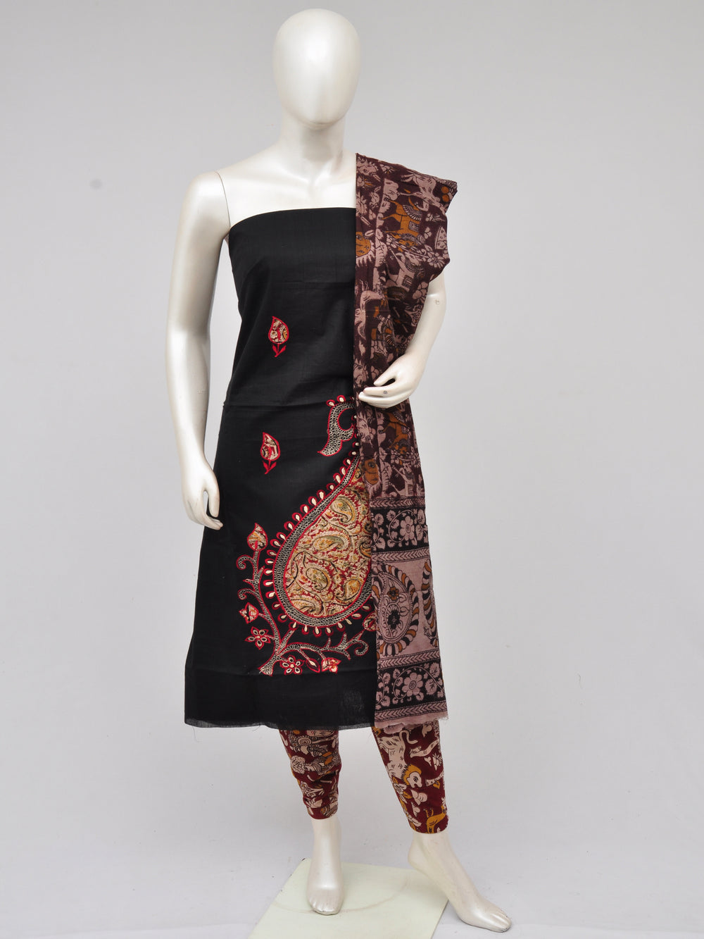 Ladies Dress Material Doll Drop Kalamkari[D61104007]