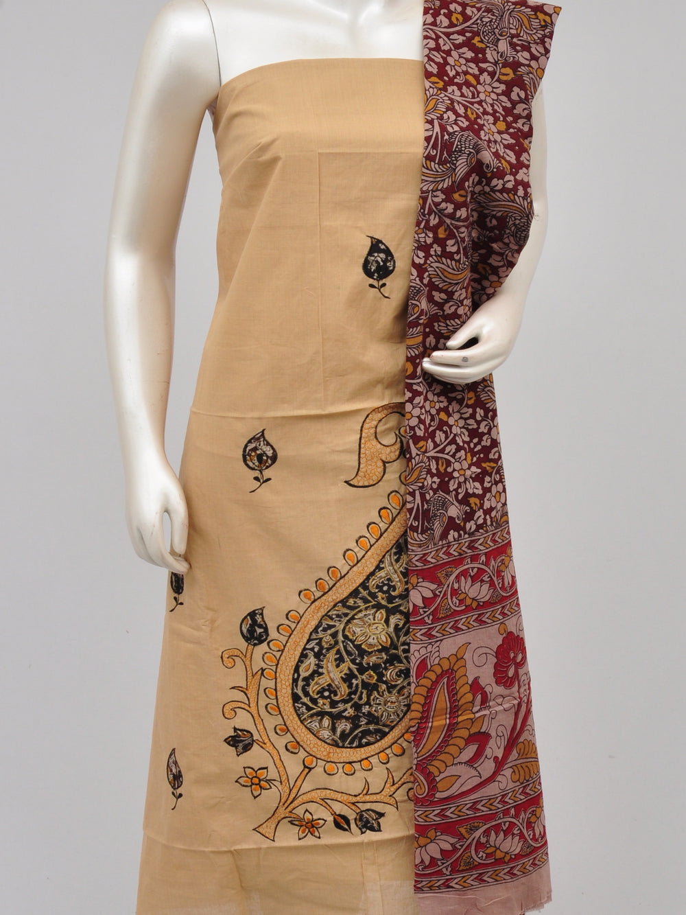 Ladies Dress Material Doll Drop Kalamkari[D61104011]