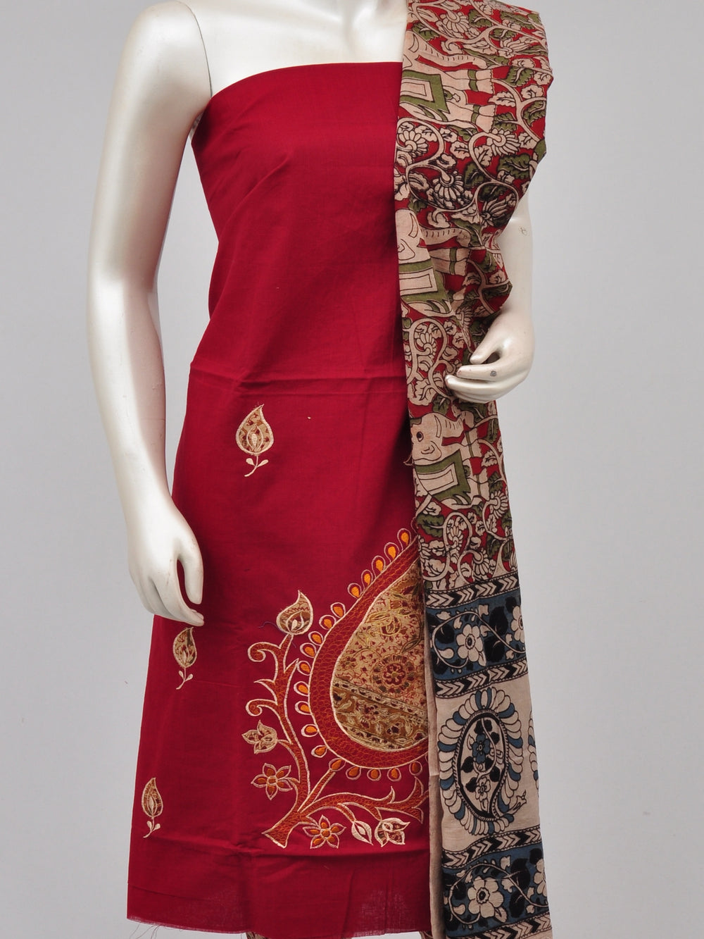 Ladies Dress Material Doll Drop Kalamkari[D61104014]