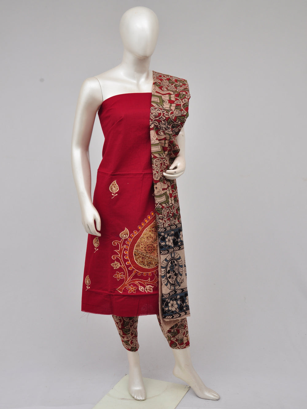 Ladies Dress Material Doll Drop Kalamkari[D61104014]