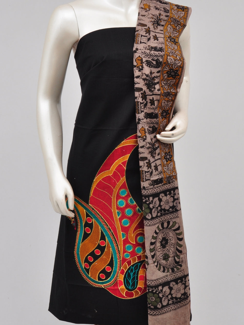 Ladies Dress Material Doll Drop Kalamkari[D61105000] - DressesForWomen.IN