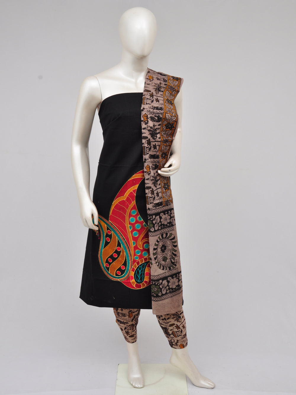 Ladies Dress Material Doll Drop Kalamkari[D61105000] - DressesForWomen.IN