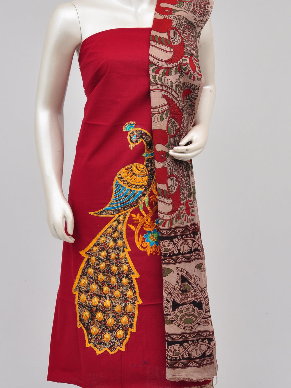 Ladies Dress Material Doll Drop Kalamkari[D61105001]