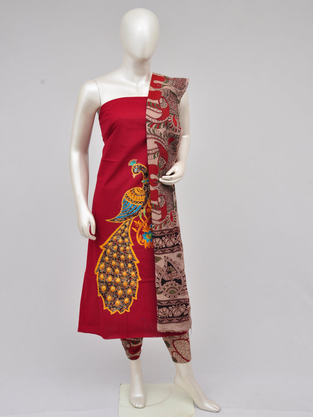 Ladies Dress Material Doll Drop Kalamkari[D61105001]