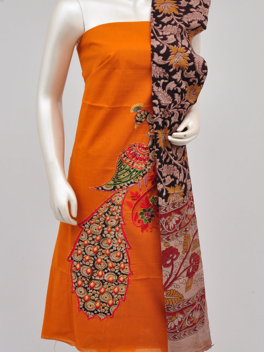 Ladies Dress Material Doll Drop Kalamkari[D61105003]