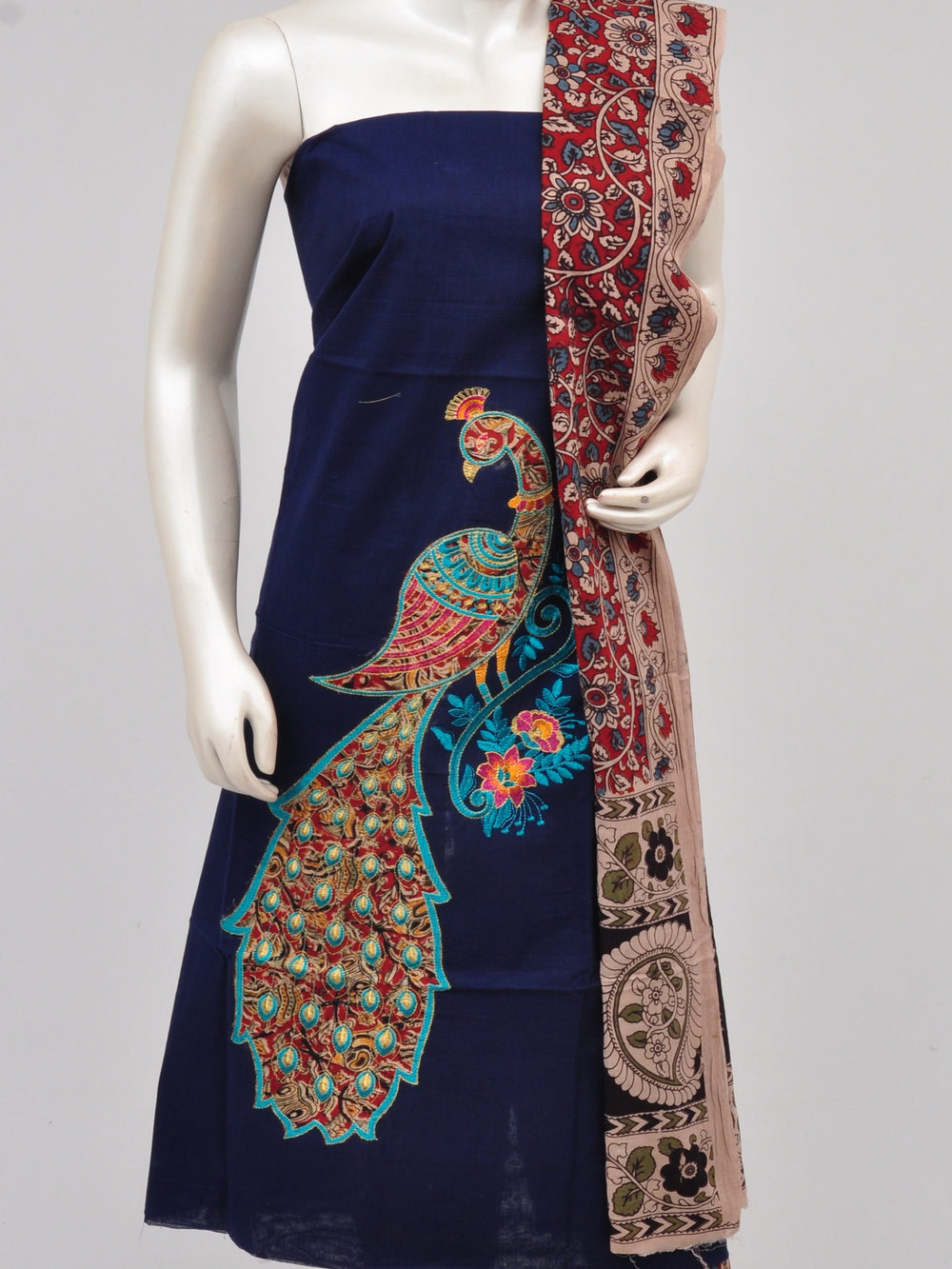 Ladies Dress Material Doll Drop Kalamkari [D61105004]