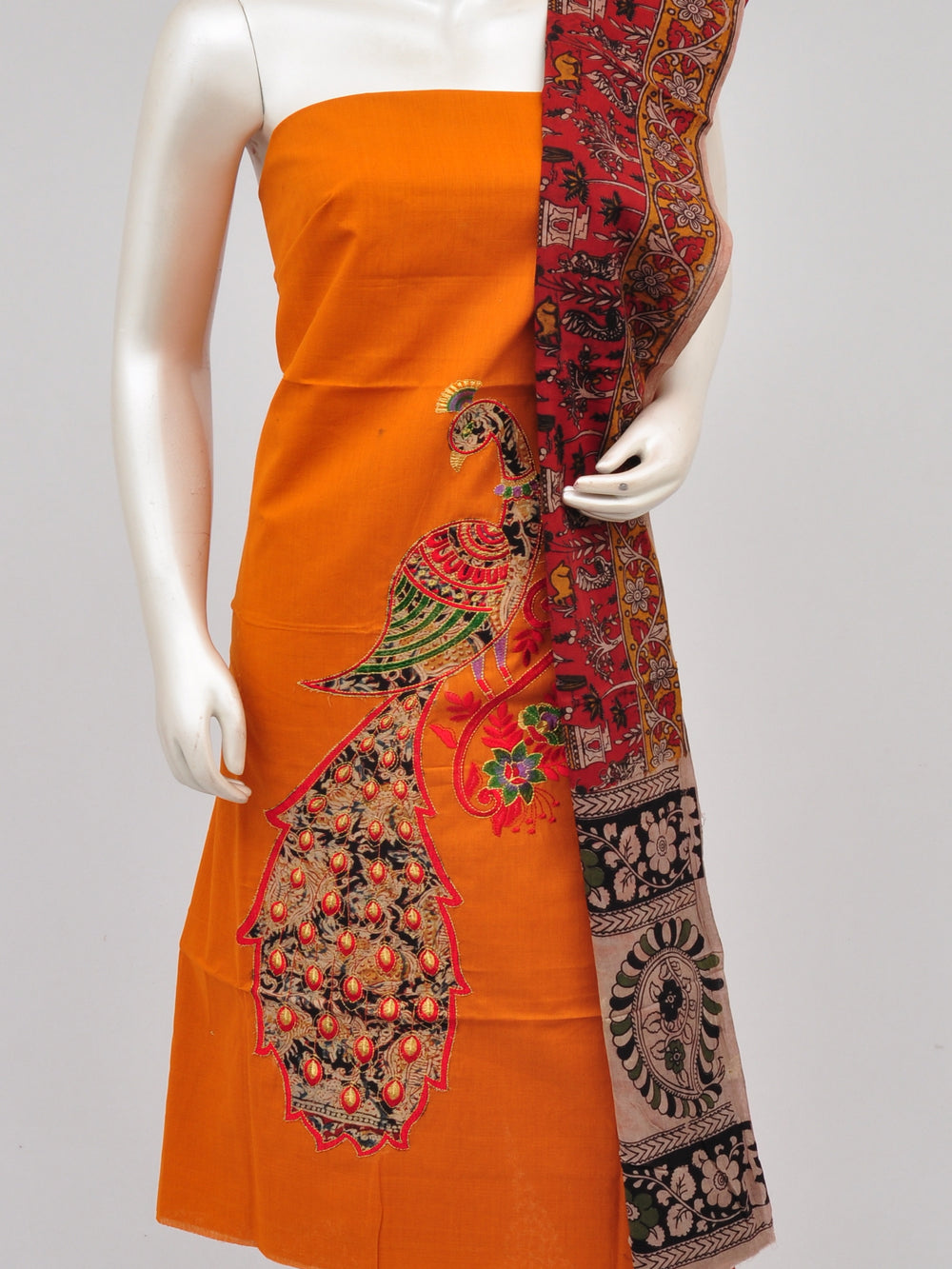 Ladies Dress Material Doll Drop Kalamkari [D61105005]