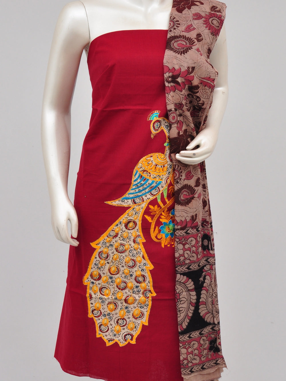 Ladies Dress Material Doll Drop Kalamkari [D61105007]