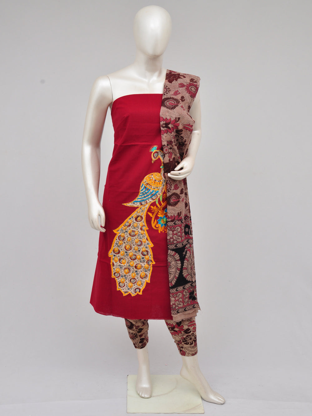 Ladies Dress Material Doll Drop Kalamkari [D61105007]
