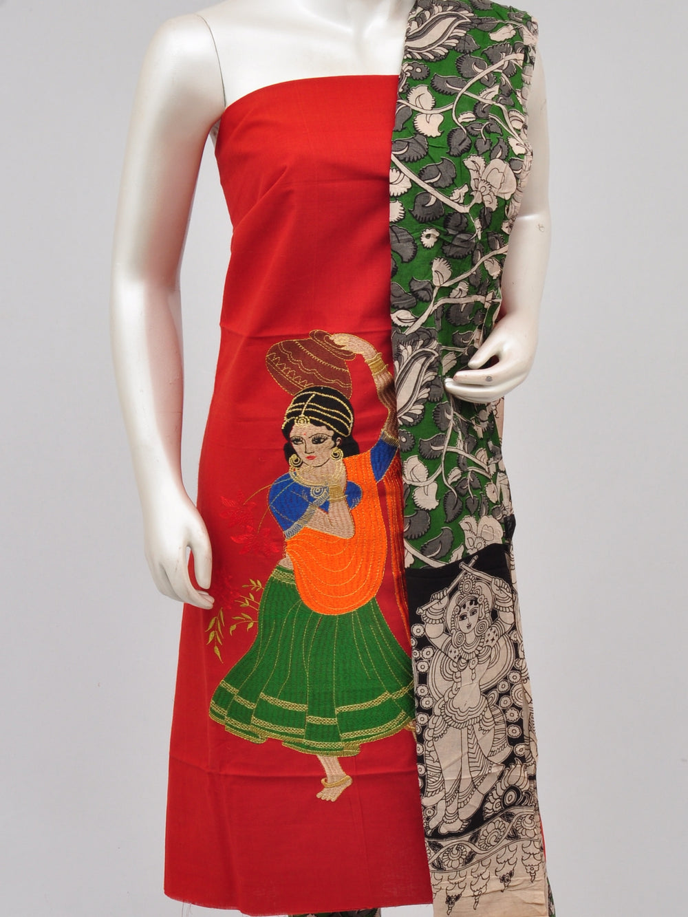 Ladies Dress Material Doll Drop Kalamkari [D61109031]