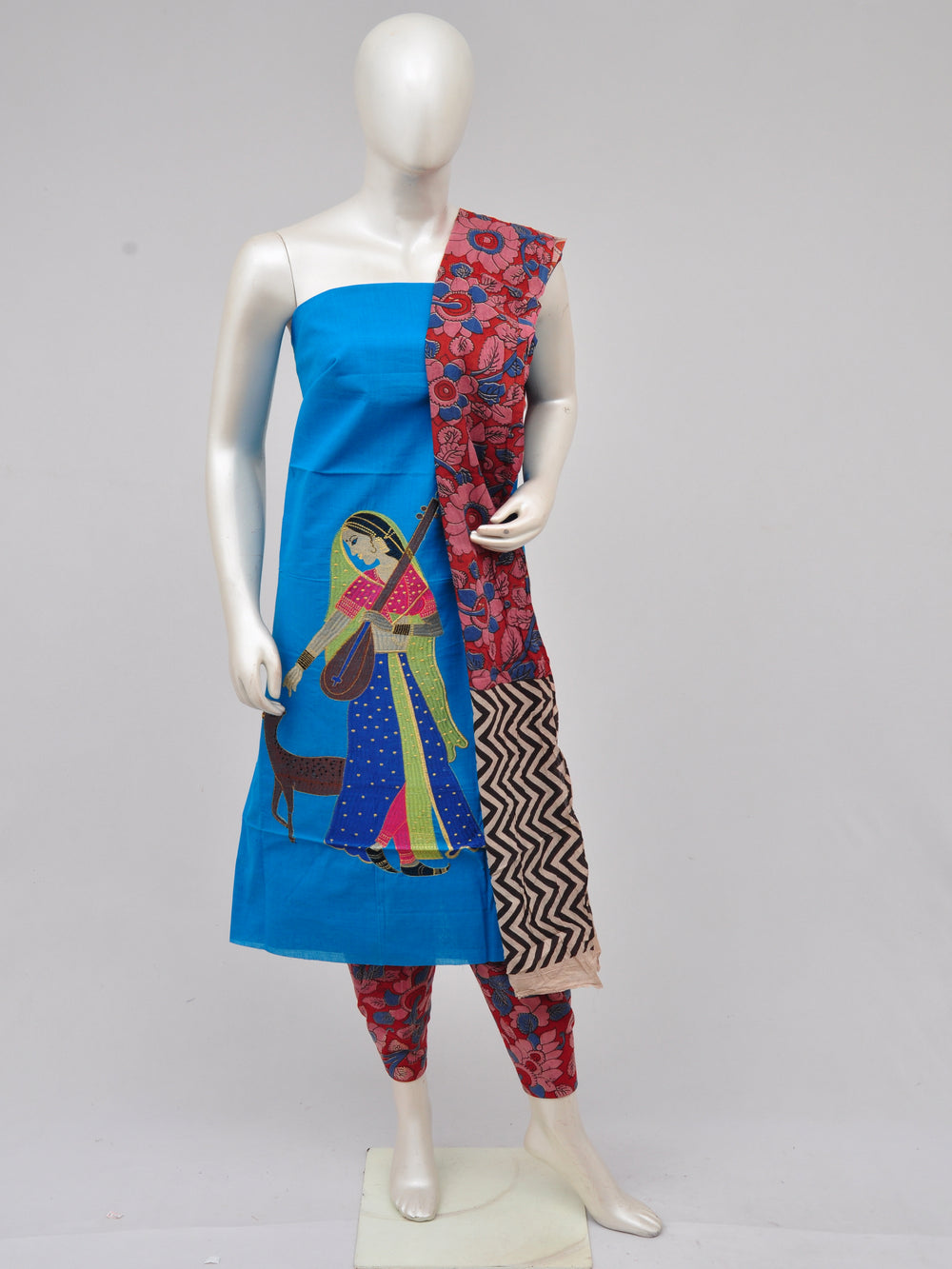 Ladies Dress Material Doll Drop Kalamkari [D61109032]