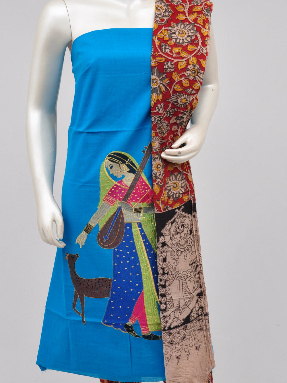 Ladies Dress Material Doll Drop Kalamkari [D61109034]