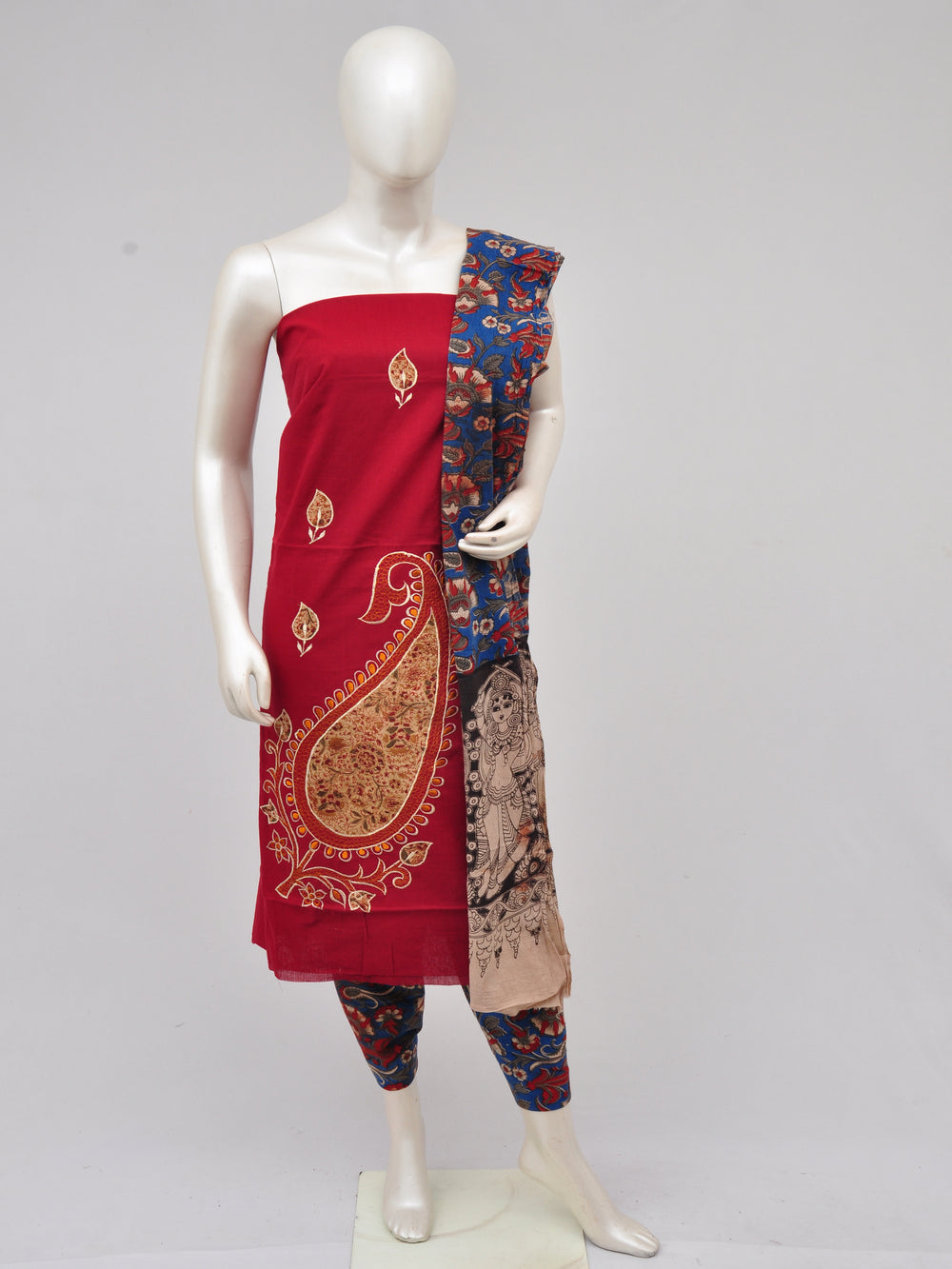 Ladies Dress Material Doll Drop Kalamkari [D61109038]