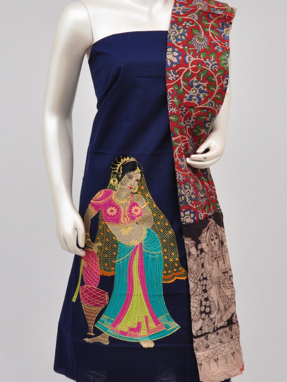 Ladies Dress Material Doll Drop Kalamkari [D61109039]
