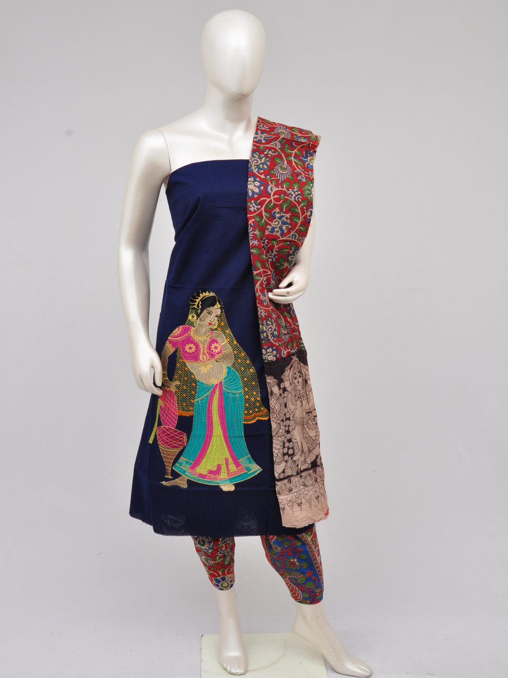 Ladies Dress Material Doll Drop Kalamkari [D61109039]