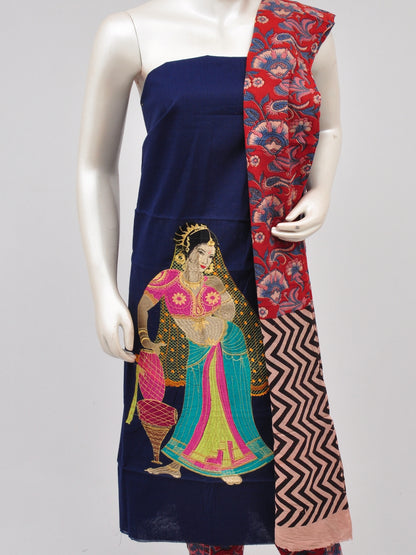 Ladies Dress Material Doll Drop Kalamkari [D61109041] - DressesForWomen.IN
