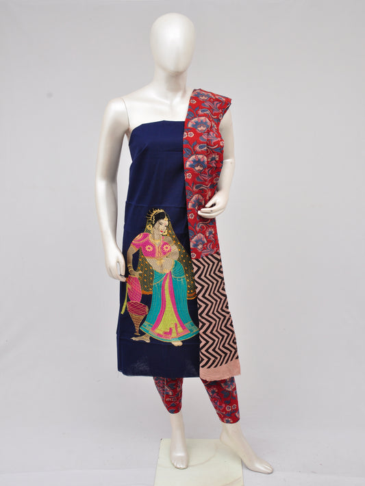 Ladies Dress Material Doll Drop Kalamkari [D61109041] - DressesForWomen.IN
